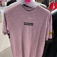 [S] BEENTRILL DRIPPY HASHTAG ALLOVER SHORT SLEEVE T-SHIRT,PINK, BA213TS011-PP [FINAL SALE] (SBT29)