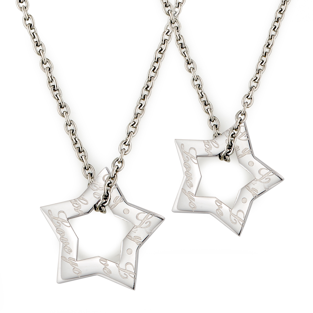 MASSA-G 【Starry星空】白鋼墬搭配金屬鍺錠純鈦項鍊