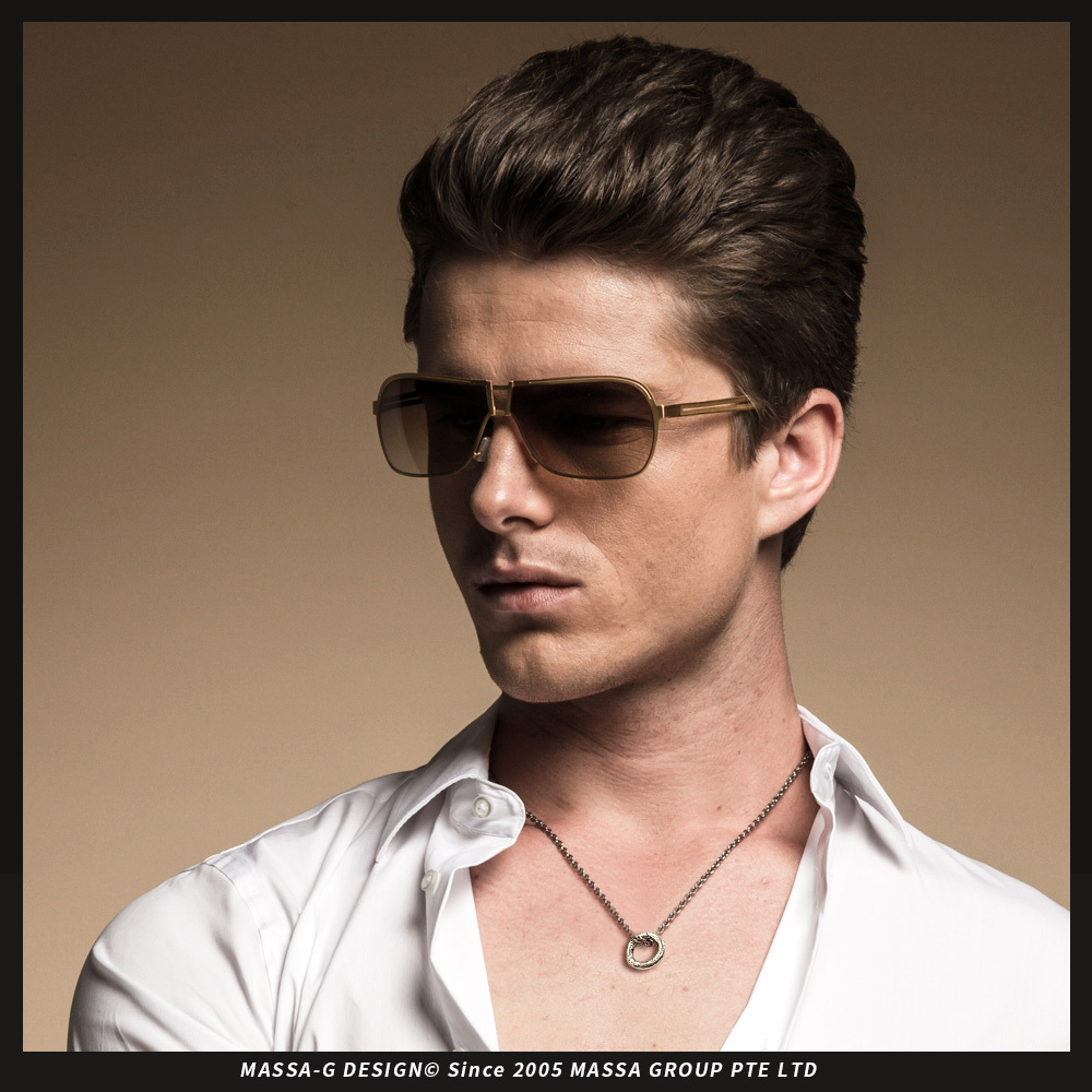 MASSA-G【能量之環】白鋼墬搭配金屬鍺錠純鈦項鍊