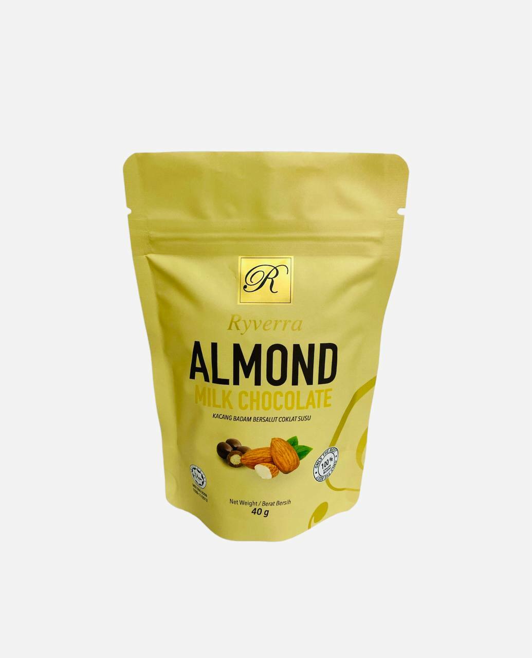 Ryverra Milk Almond Chocolate 40g