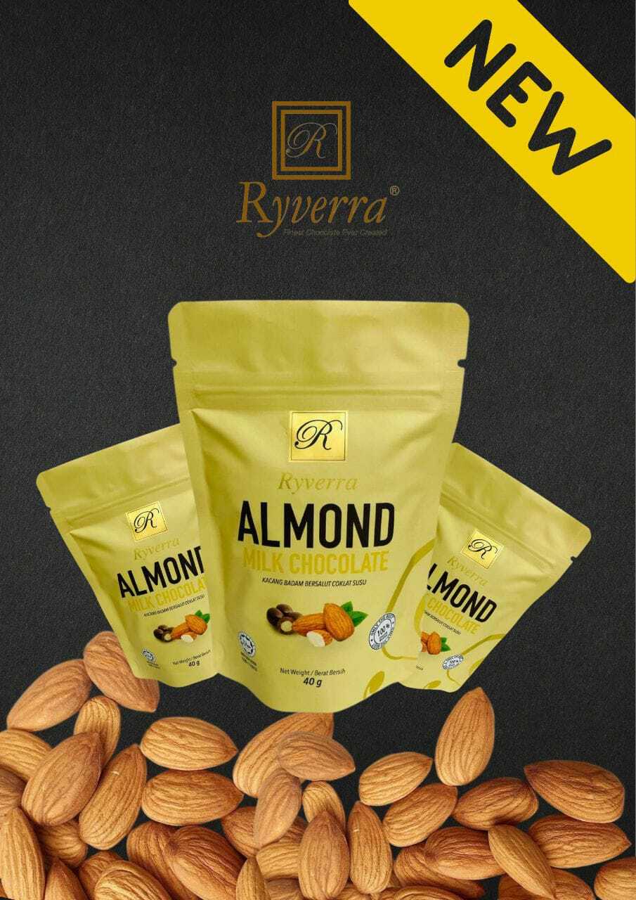 Ryverra Milk Almond Chocolate 40g