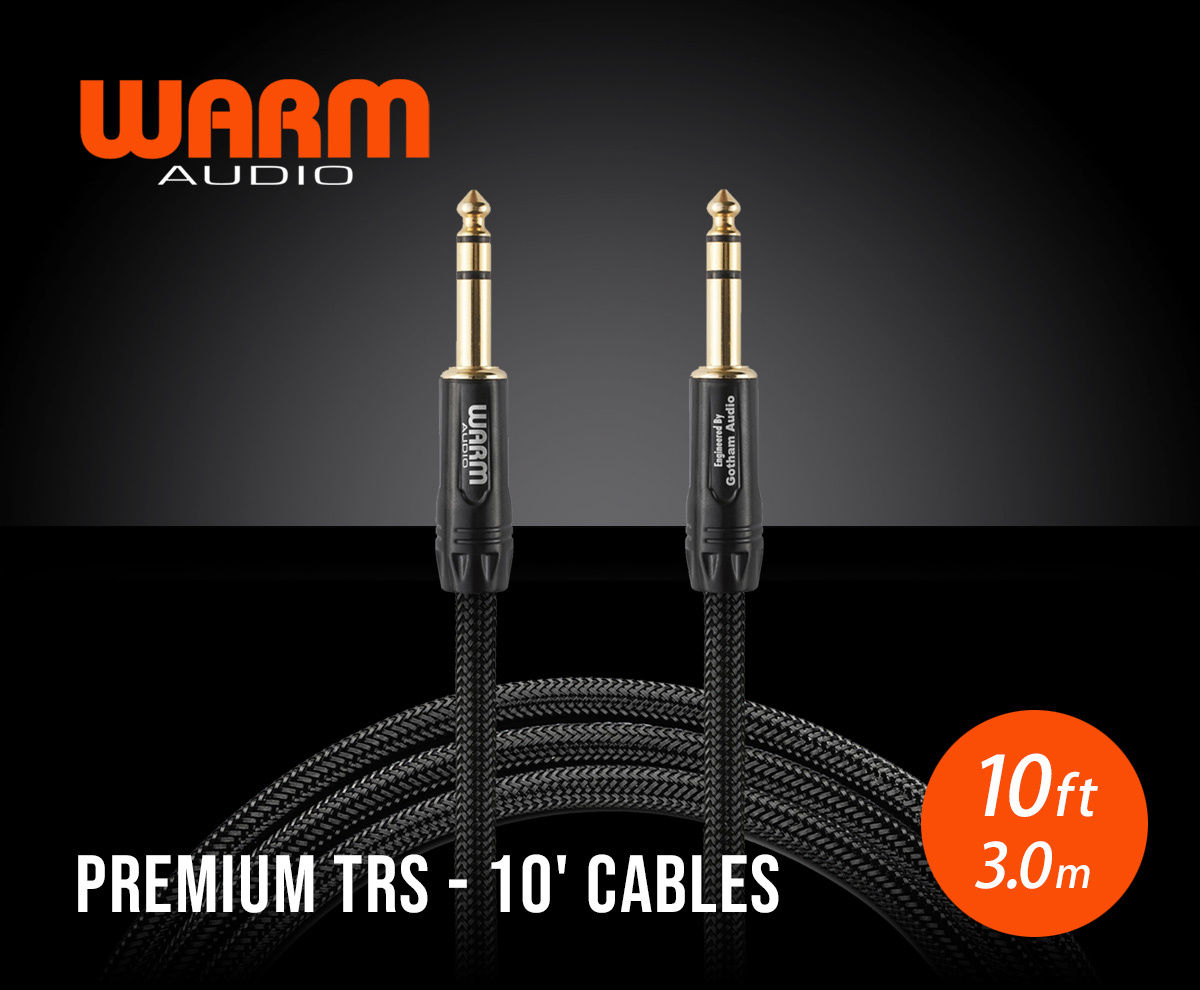 Warm Audio Premium TRS - 10' Cables