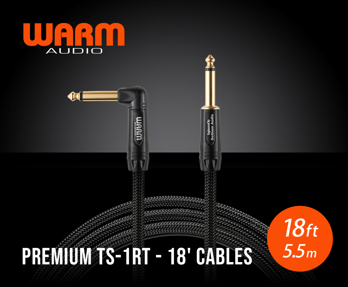 Warm Audio Premium TS - 1RT - 18' Cables