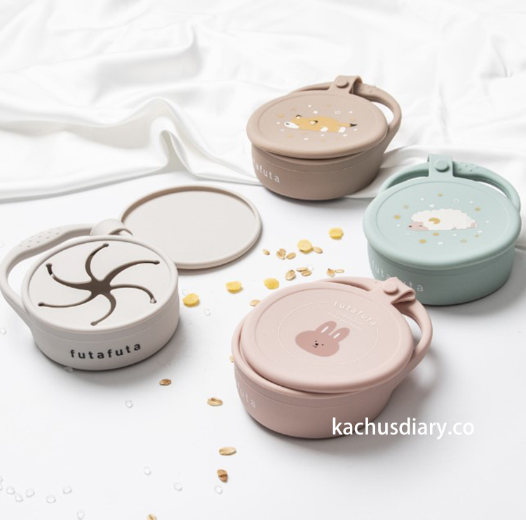 寶寶可折疊矽膠零食杯