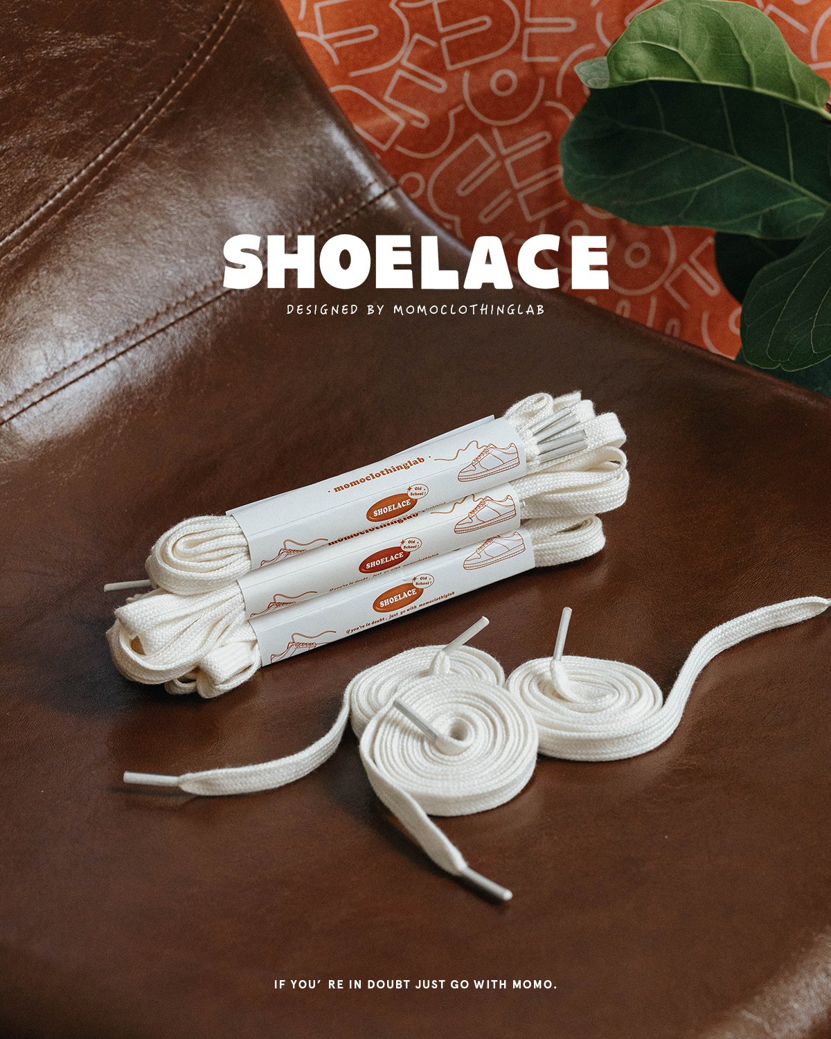 Vintage Style shoelaces 復古奶油色鞋帶