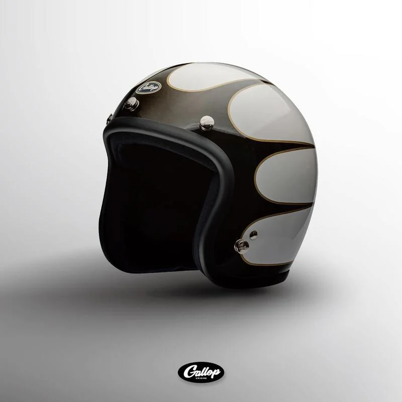 任我行騎士部品 GALLOP 彩繪 1932 WHITE 白色 3/4罩 復古帽 雙D扣