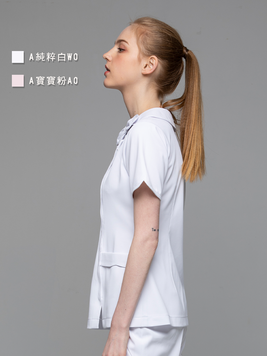 【 A248-W0 】女護理上衣-A科技布-純粹白