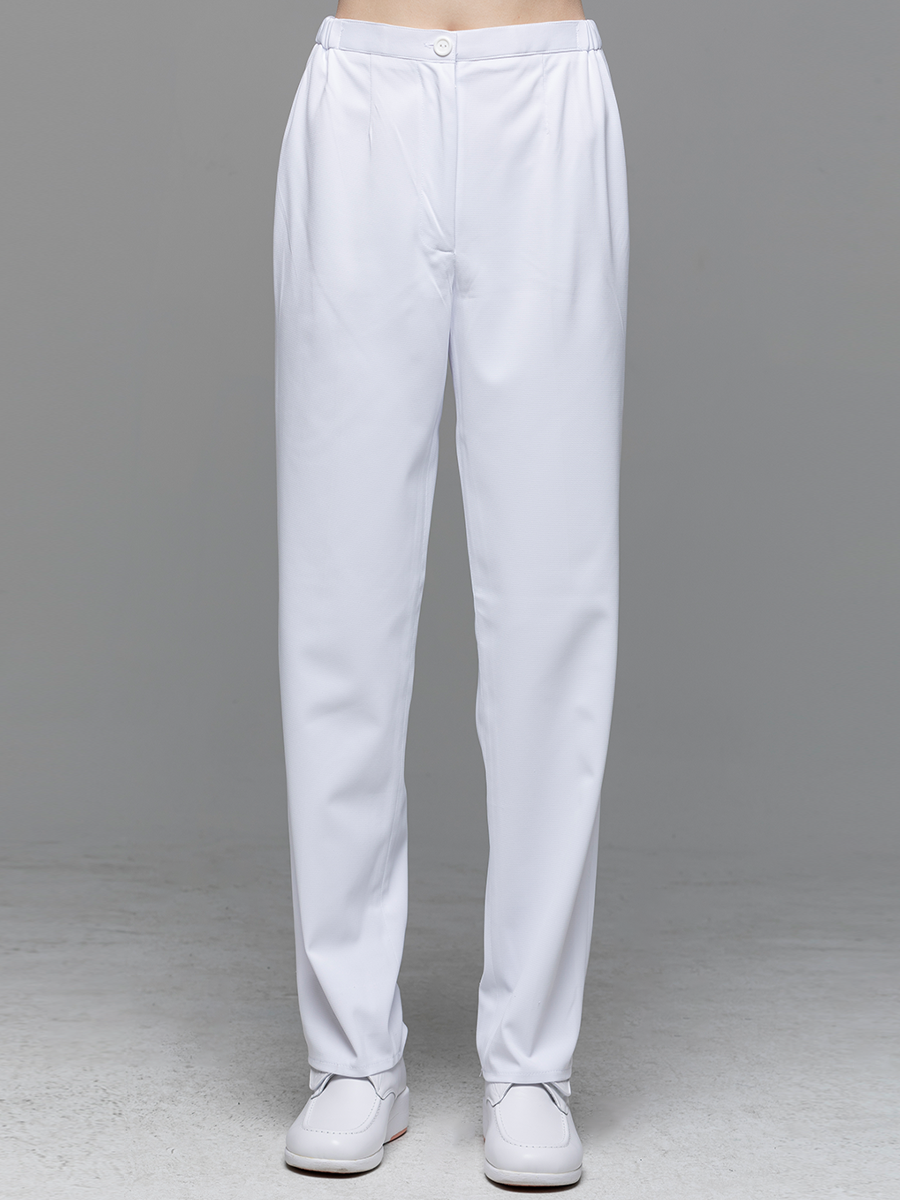 【 A900N-W0 】女拉鍊長褲-A科技布-純粹白