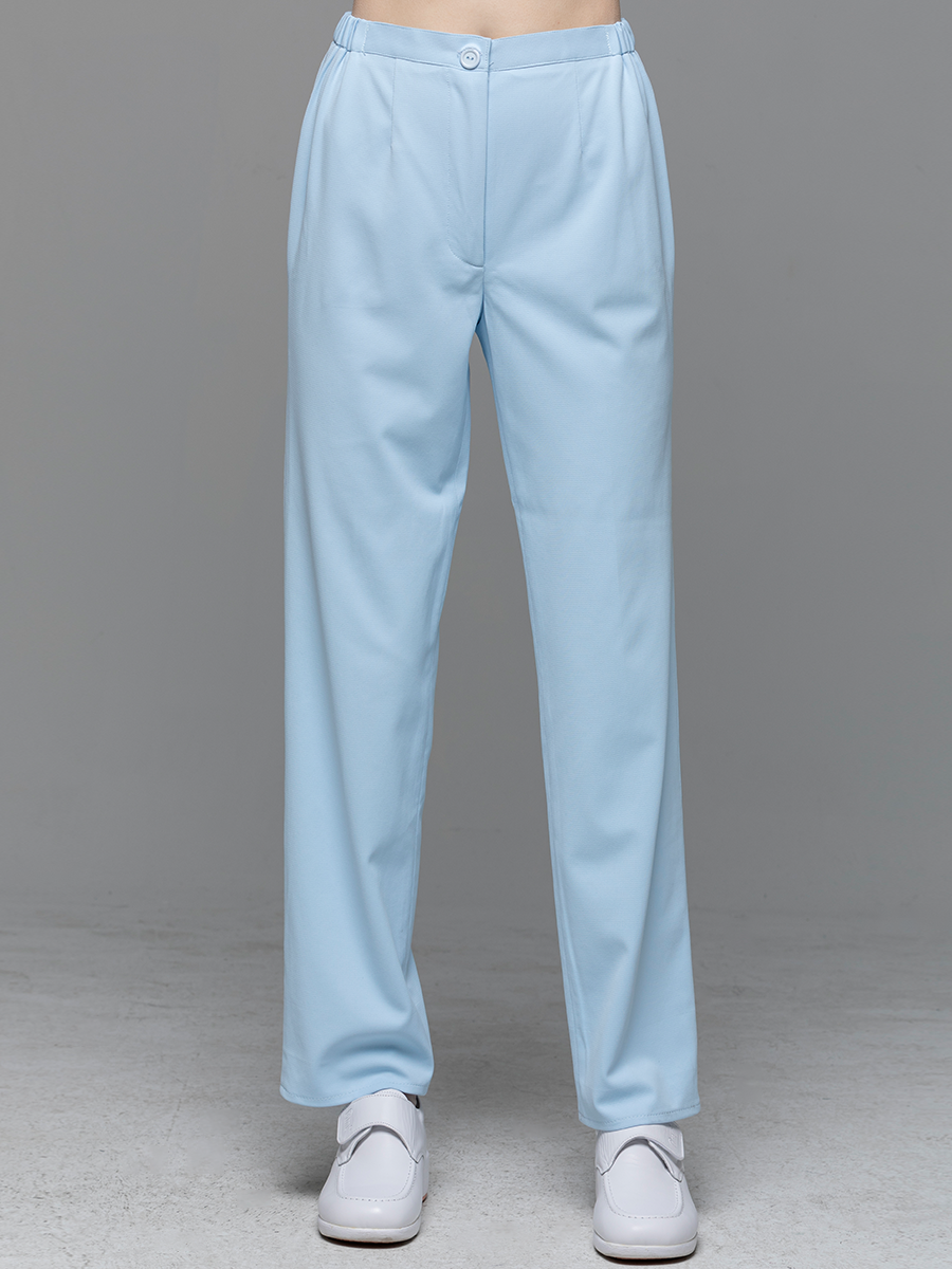 【 A900N-B0 】女拉鍊長褲-A科技布-寶寶藍