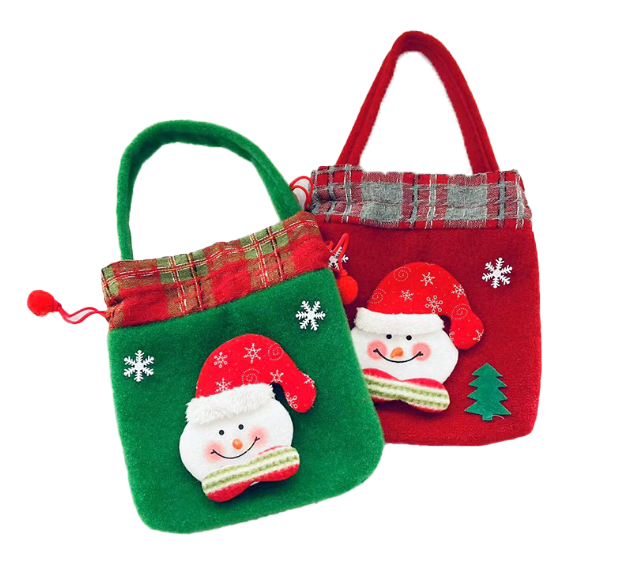 聖誕節布藝手提袋555-6 555-6