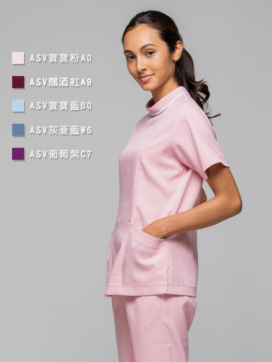 【 AS717-A0 出清款 】女刷手上衣-ASV薄彈布-寶寶粉