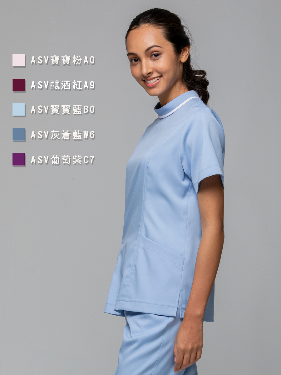 【 AS717-B0 出清款 】女刷手上衣-ASV薄彈布-寶寶藍