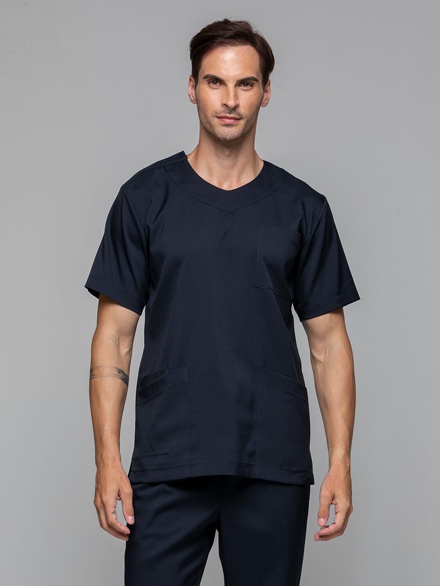 【 AS7181-W8 】男刷手上衣-ASV薄彈布-夜幕黑