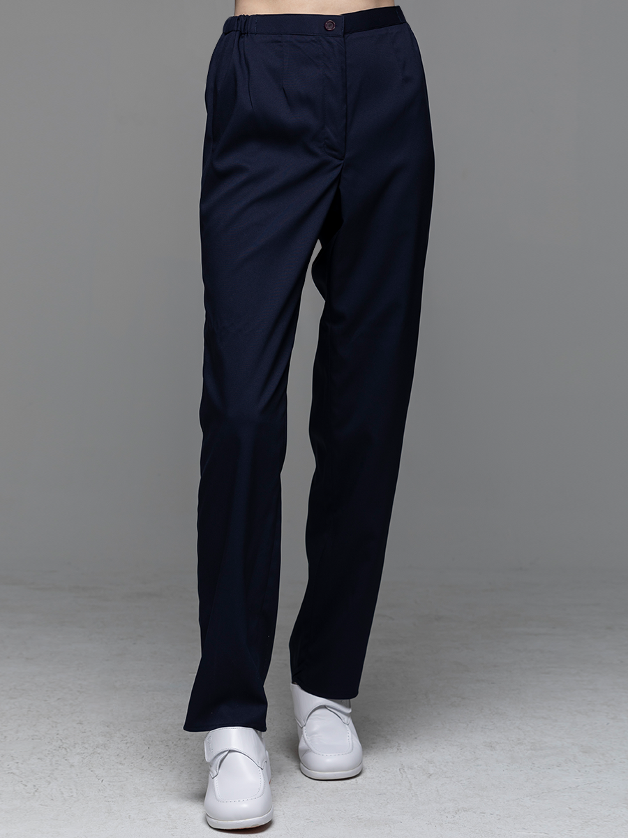 【 AS900N-B9 】女拉鍊長褲-AS柔彈布-深海藍