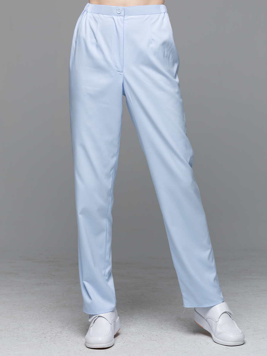 【 AS900N-B0 】女拉鍊長褲-AS柔彈布-寶寶藍