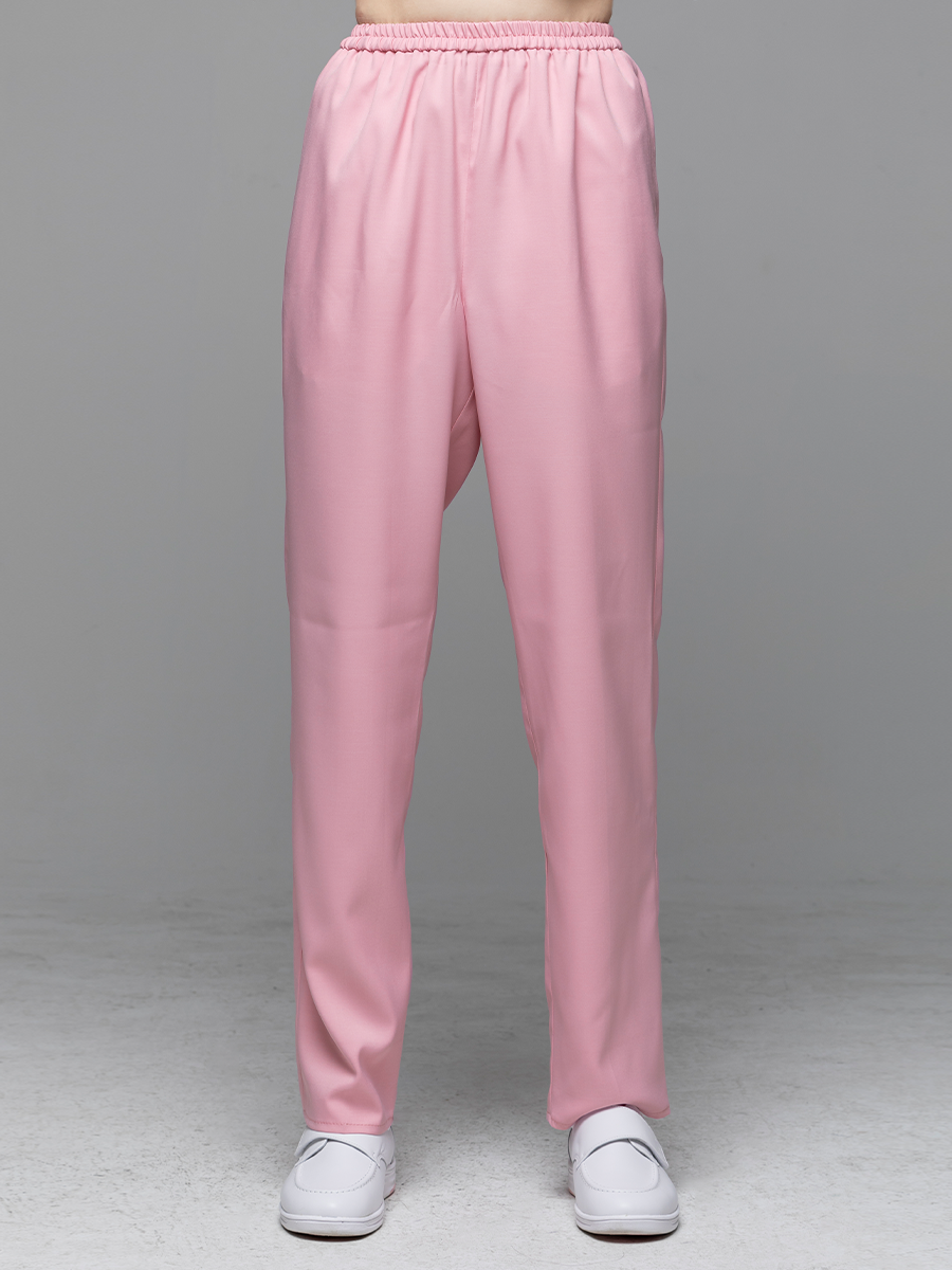 【 AS908-A0 】女鬆緊長褲-ASV薄彈布-寶寶粉