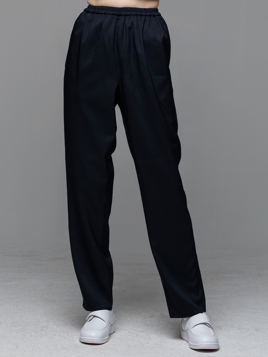 【 AS908-W8 】女鬆緊長褲-ASV薄彈布-夜幕黑