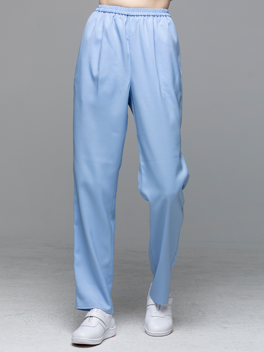 【 AS908-B0 】女鬆緊長褲-ASV薄彈布-寶寶藍