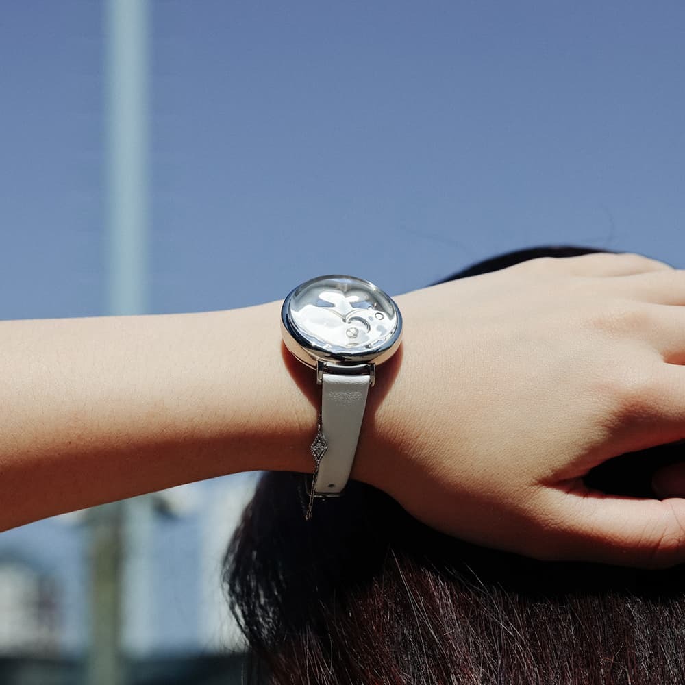 TACS Ice Bubble 氣泡小秒針 女裝 皮帶錶 TS2203A