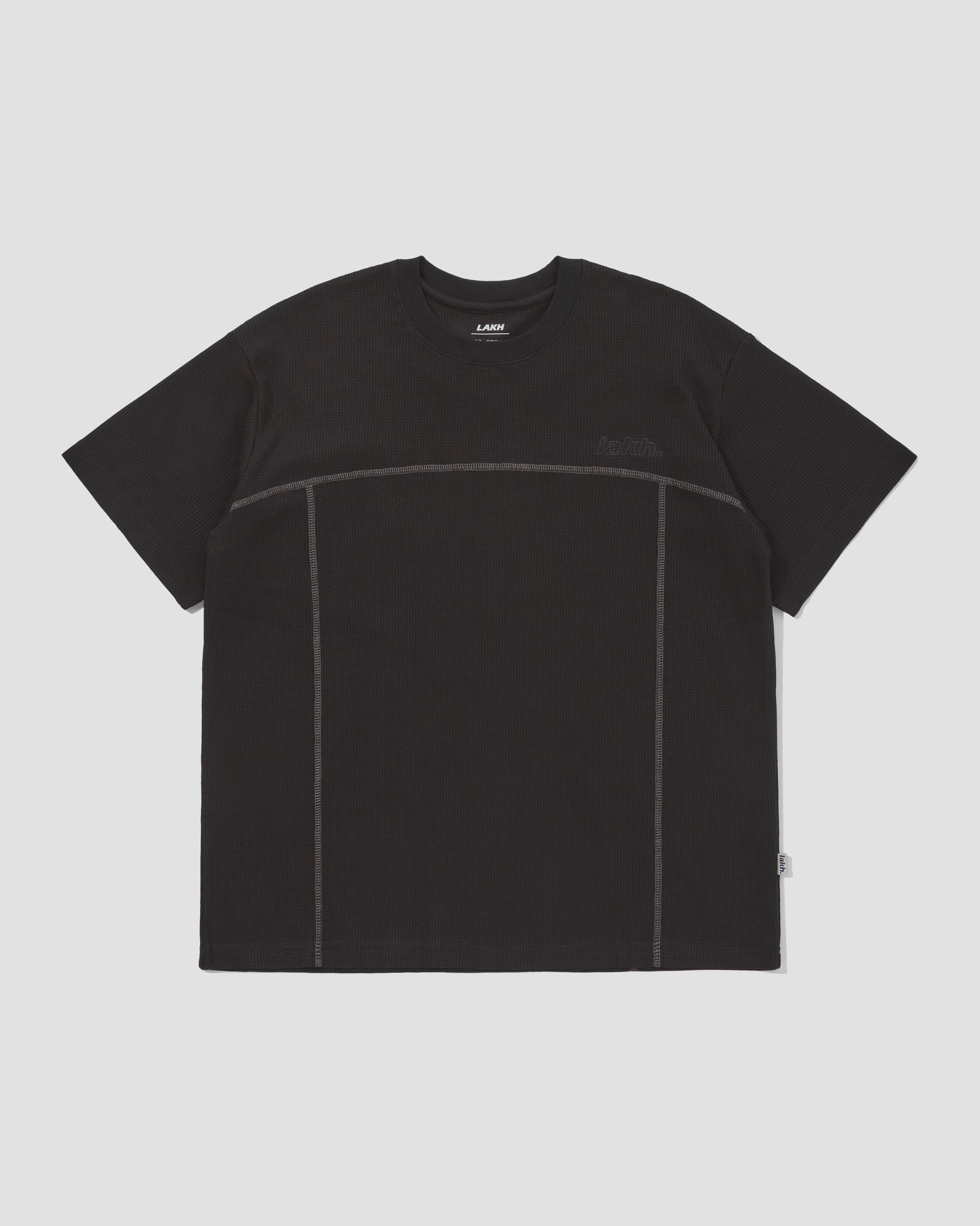 [現貨] LAKH SS22 Waffle Stitched Tee Black