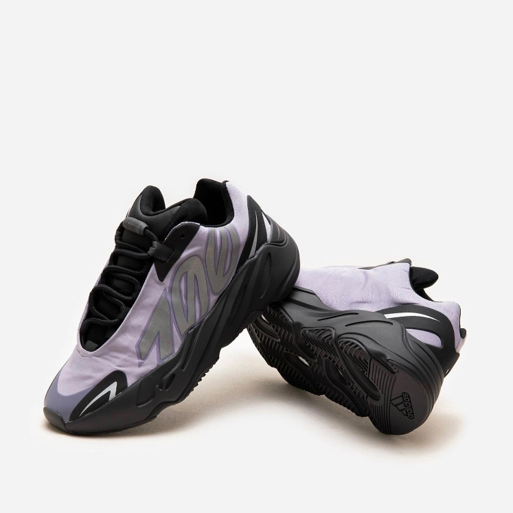 【 adidas YEEZY BOOST 700 MNVN GEODE 黑紫反光 限定款 】