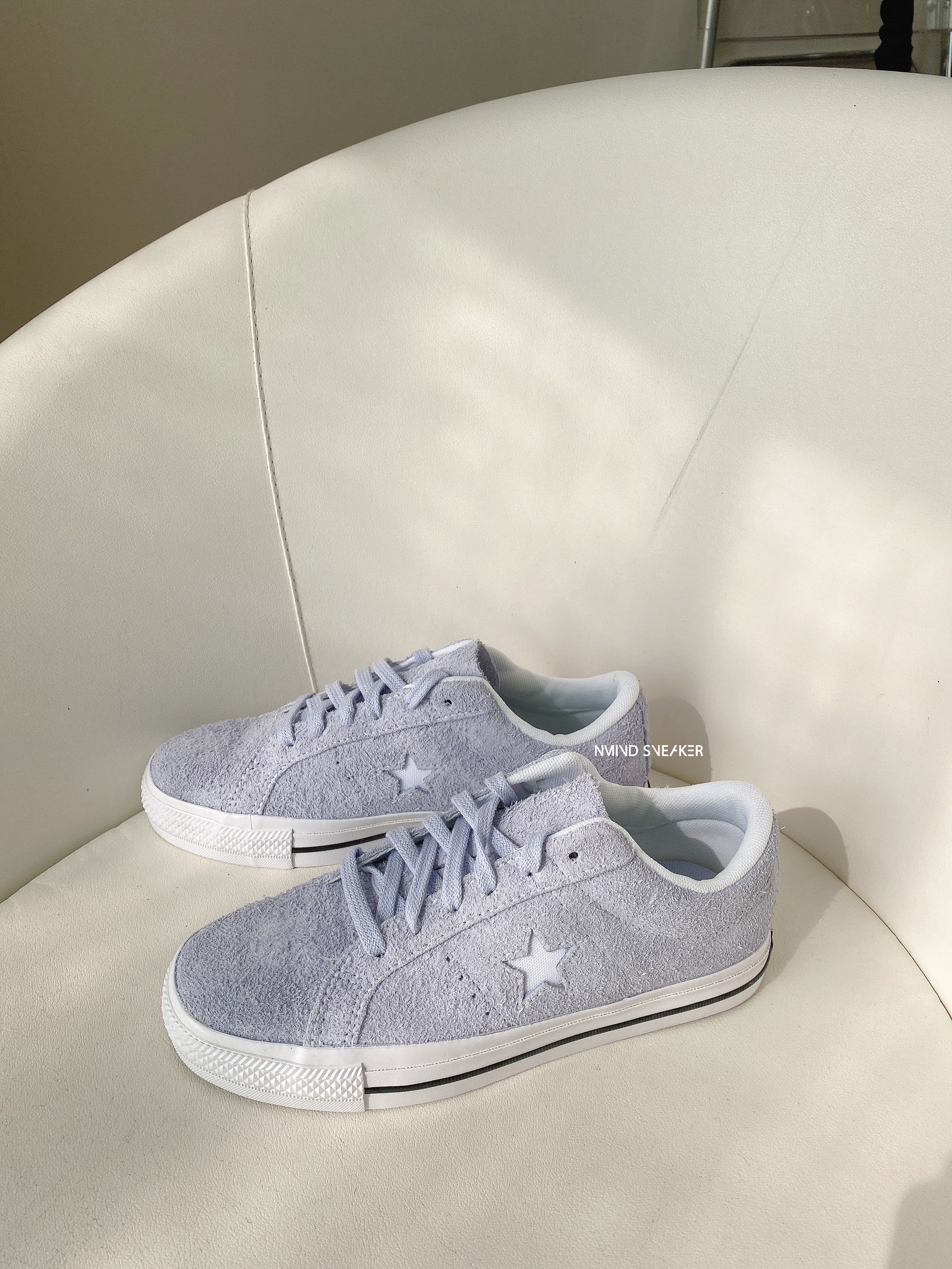 Converse One Star 麂皮 絕美淡淡灰紫 (172387C)