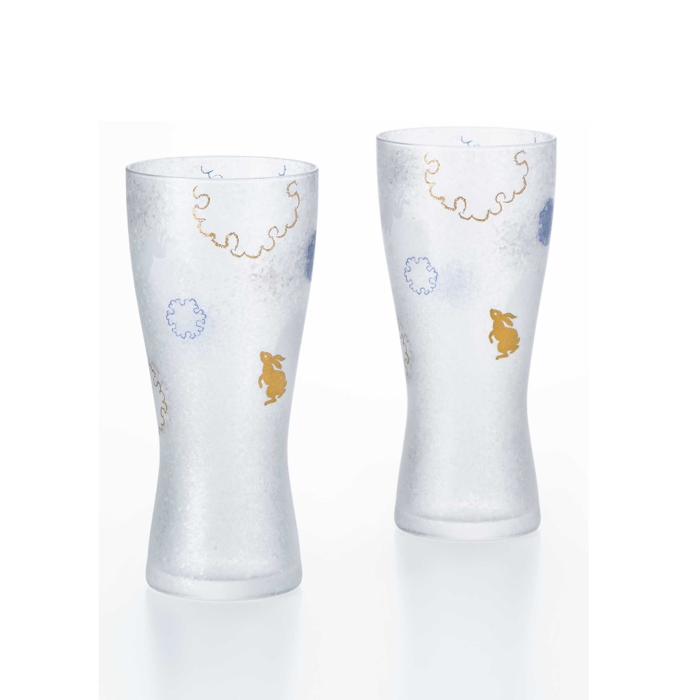 ADERIA 雪兔對杯組-310ml/2入禮盒組