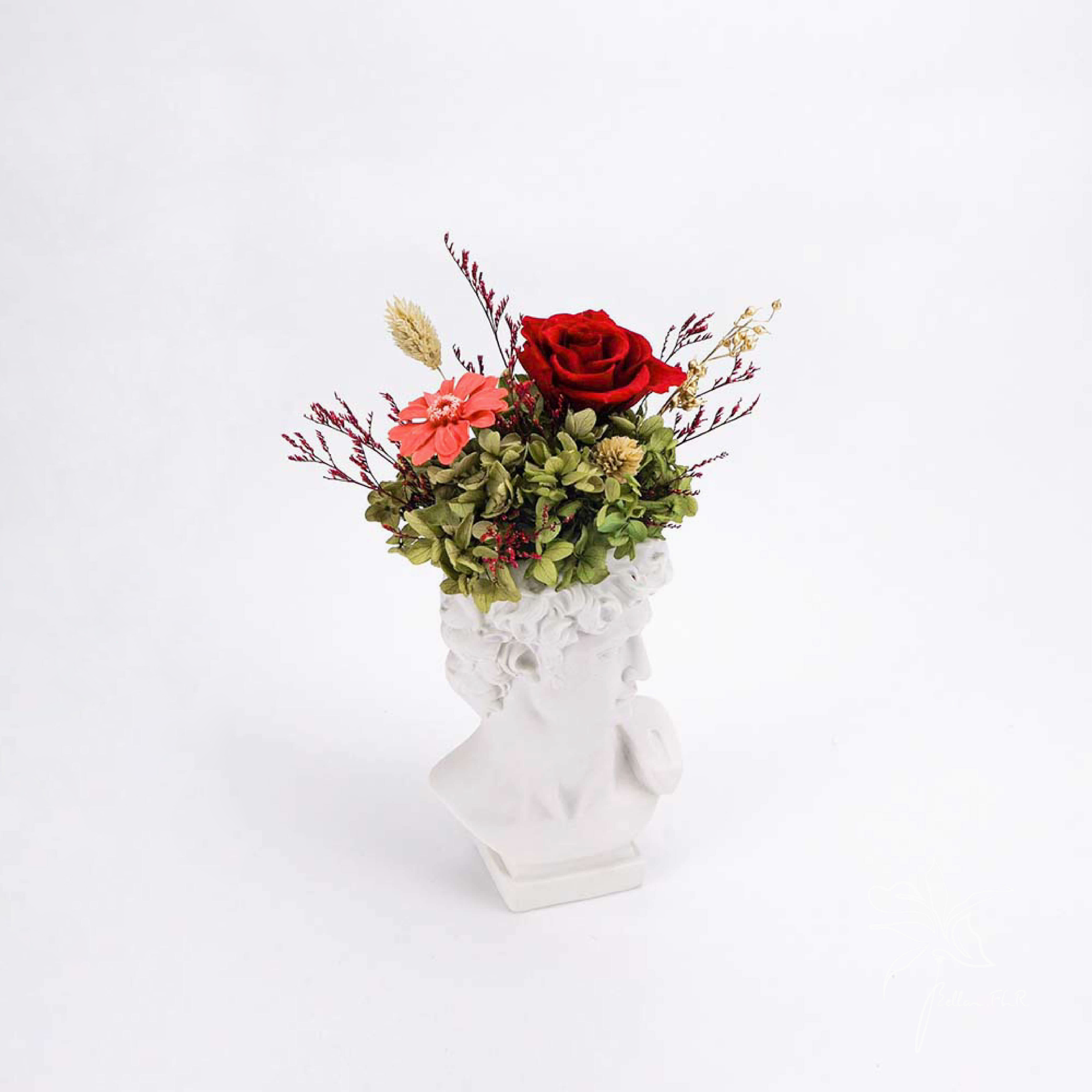 【大衛的戀夏組曲】永生雕像盆花