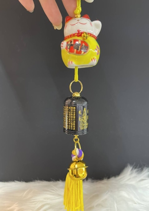 [S] SZZ52FORTUNE CAT BLACK BELL, FY356651 (SZZ53)