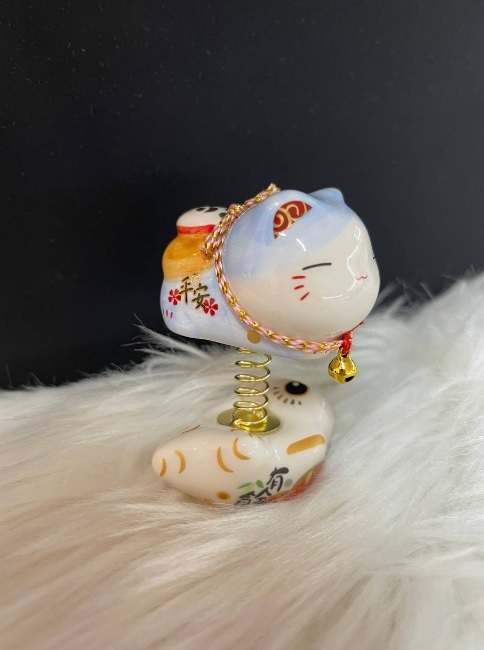 [S]  SKY BLUE FORTUNE CAT, SE6022 (SZZ55)