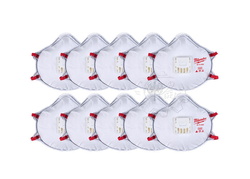 ＊中崙五金【缺貨中】美沃奇 N95帶閥防塵軟墊口罩 防護口罩 48-73-4004