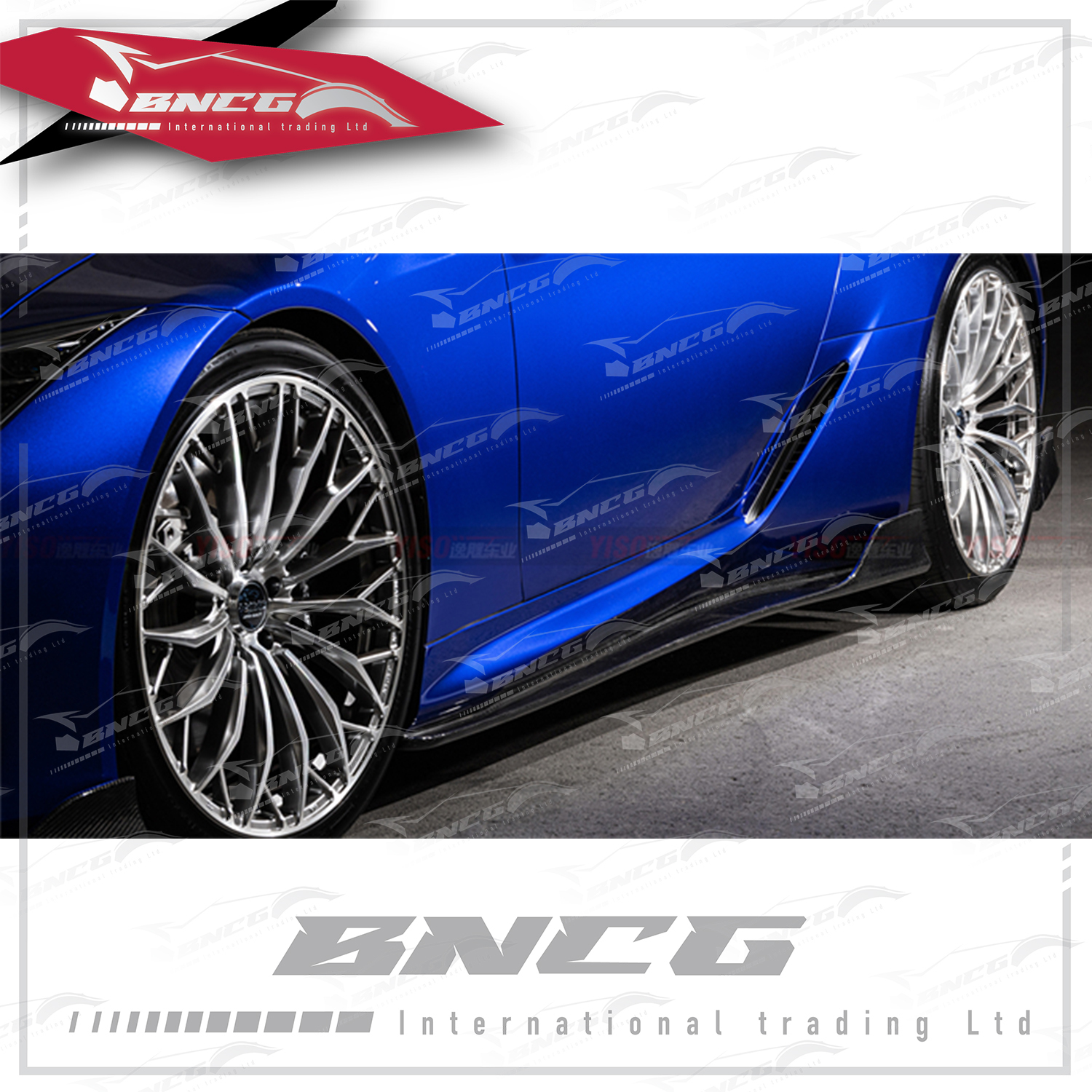 凌志 Lexus LC 改裝 碳纖維 外觀件 空力套件 ARtisan款 側裙 側定風翼