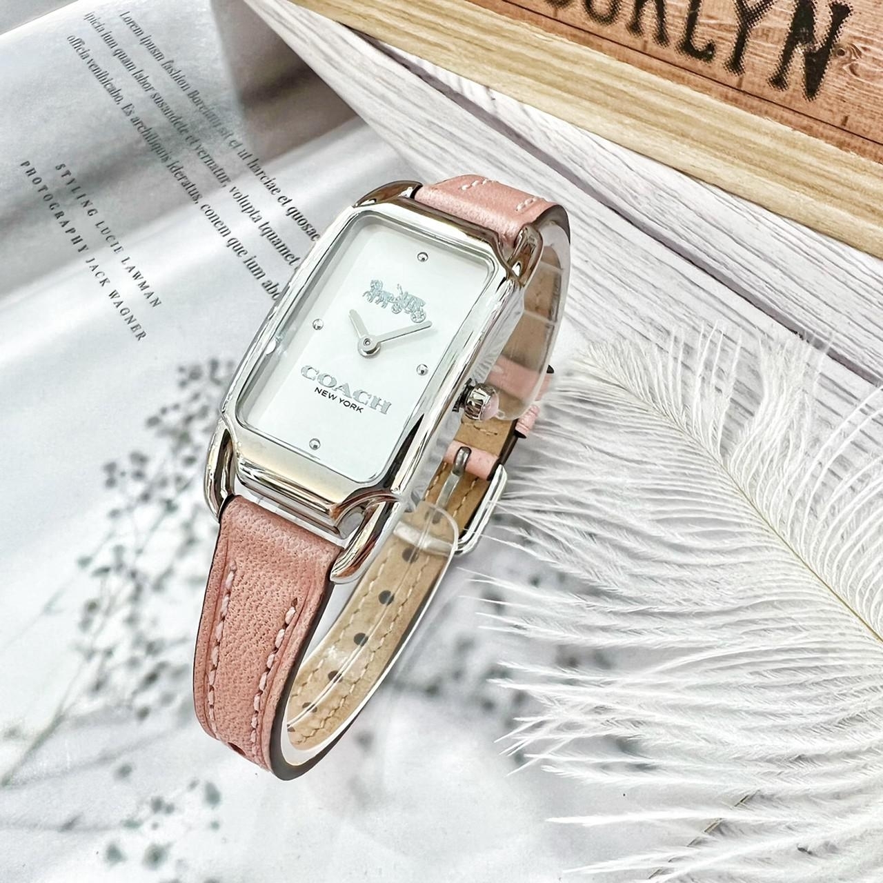 【COACH】經典馬車方形腕錶 CO14504040 20mm  現代鐘錶