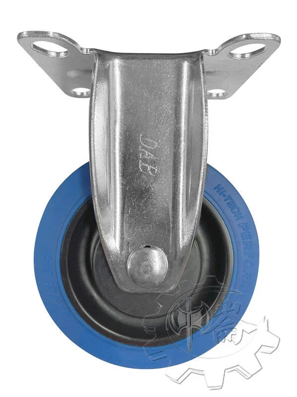 ＊中崙五金【附發票】DAB 3吋平面 TPR靜音藍輪 (固定/活動/煞車輪) TPR靜音藍輪 (雙培林) 適合柏油路