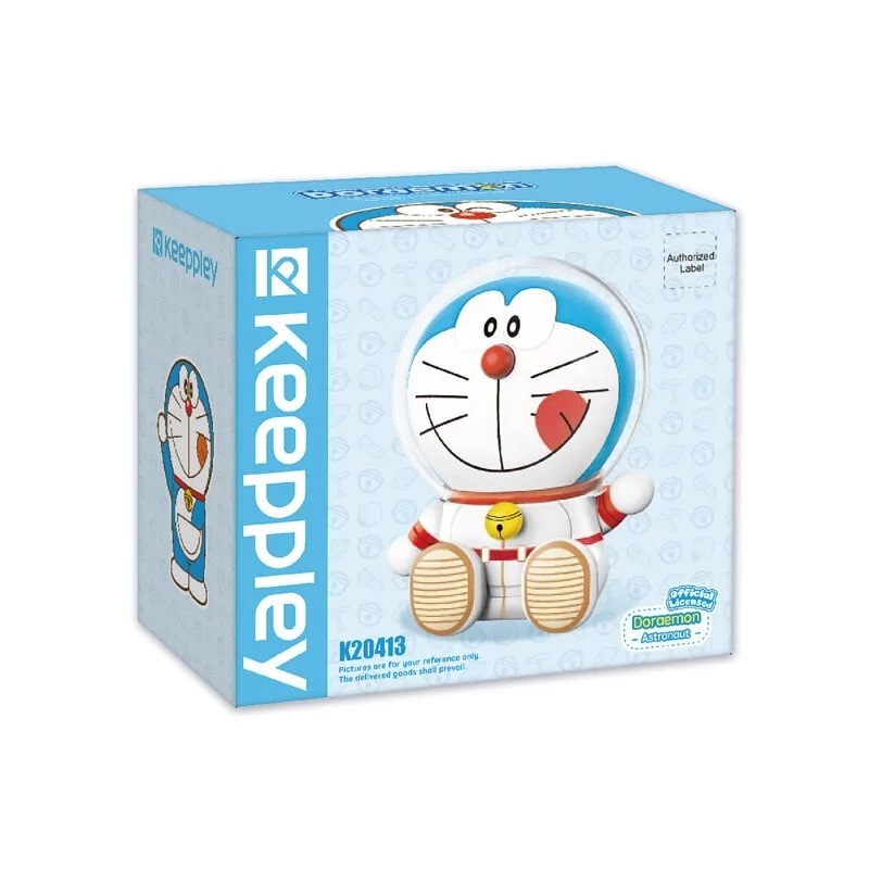 Qman Keeppley 多啦A夢 太空人圓頭造型積木