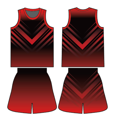 單面昇華圓領籃球服 - 烈焰之心