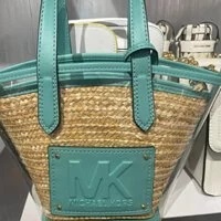 [S] MICHAEL KORS 35T2G7KT5W KIMBER SM 2IN1 ZP TOTE MSGR BAG,SEAFOAM, 196163293431 (SMK142)
