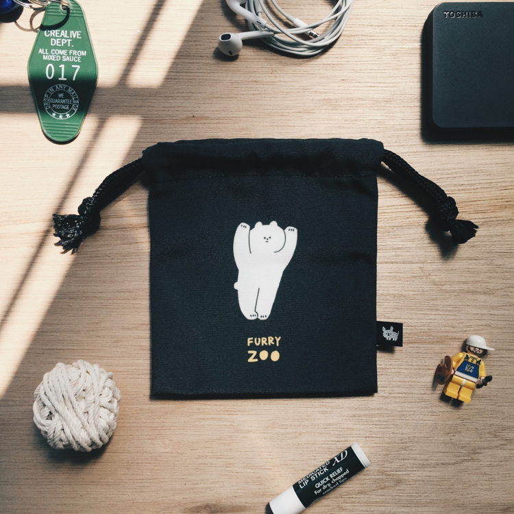 小黃間｜束口袋｜熊記在心