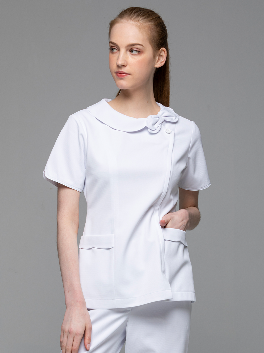 【 A248-W0 】女護理上衣-A科技布-純粹白