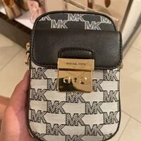 [S] MICHAEL KORS 35T2GS9C5J SLOAN EDITOR SMALL FLAP POCKET CROSSBODY,BLACK MULTI, 196163287164 (SMK147)