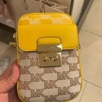 [S] MICHAEL KORS 35T2GS9C5J SLOAN EDITOR SMALL FLAP POCKET CROSSBODY,BUTTER MULTI, 196163287157 FINAL SALE (SMK149)