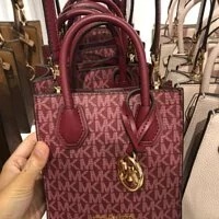 [S] MICHAEL KORS 35T1GM9C0I XS NS SHOPPER CROSSBODY BAG,MULBERRY MULTI, 196163461007 (SMK150)