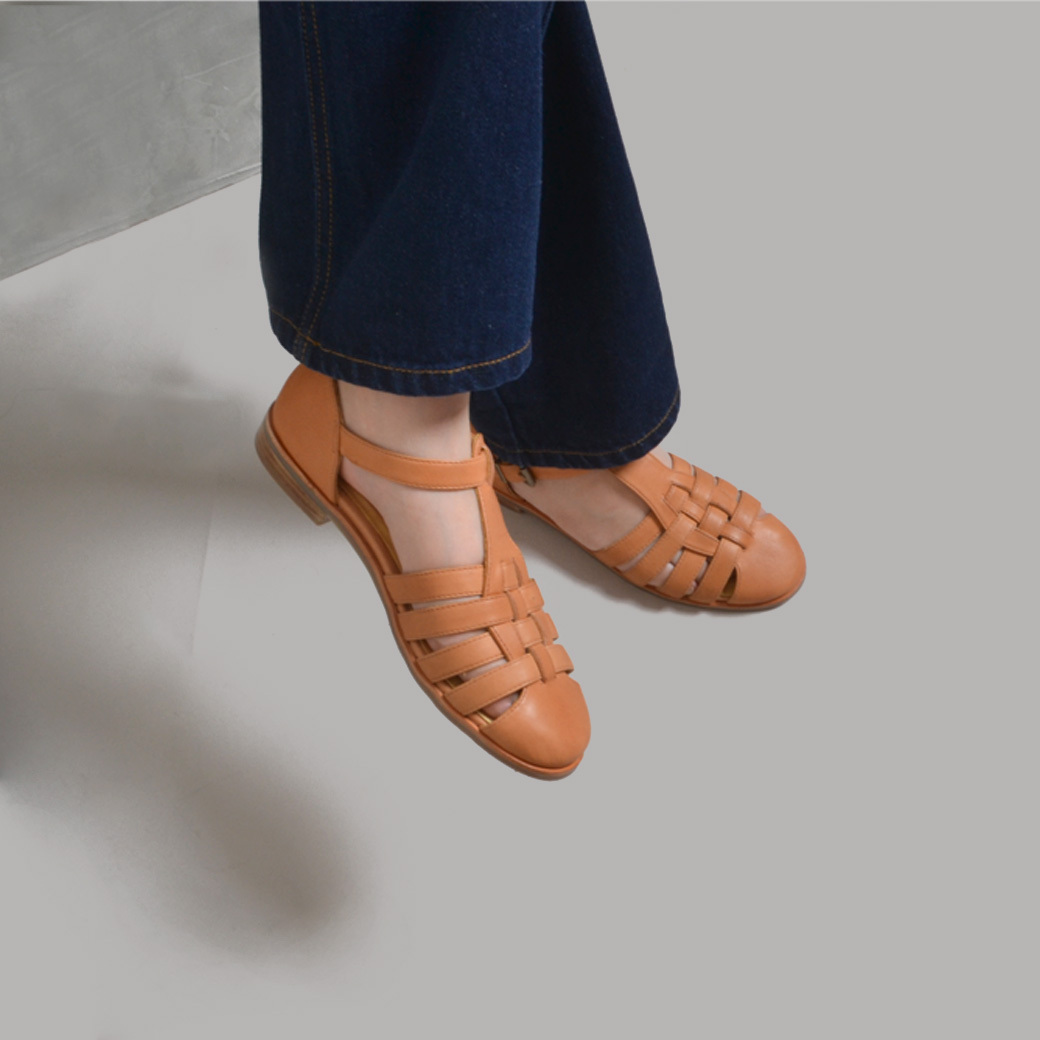 7917 Fisherman手工涼鞋 卡其