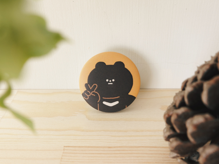 小黃間｜絕版｜Furry Zoo 胸章｜台灣黑熊