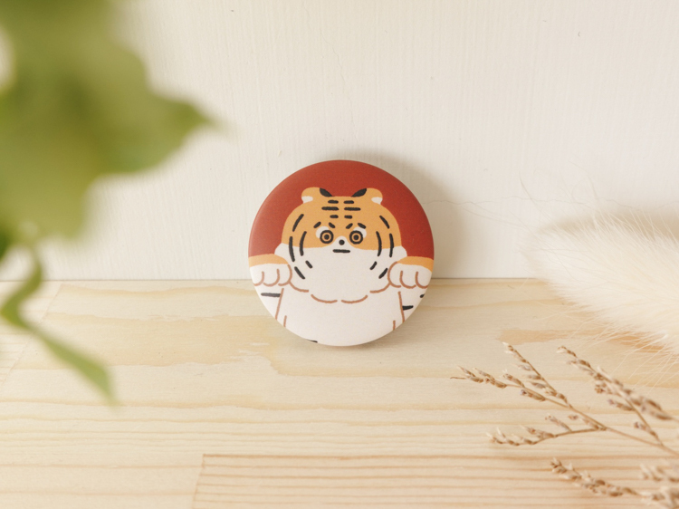 小黃間｜絕版｜Furry Zoo 胸章｜老虎