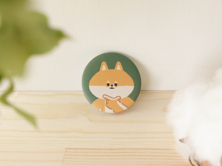 小黃間｜絕版｜Furry Zoo 胸章｜柴犬