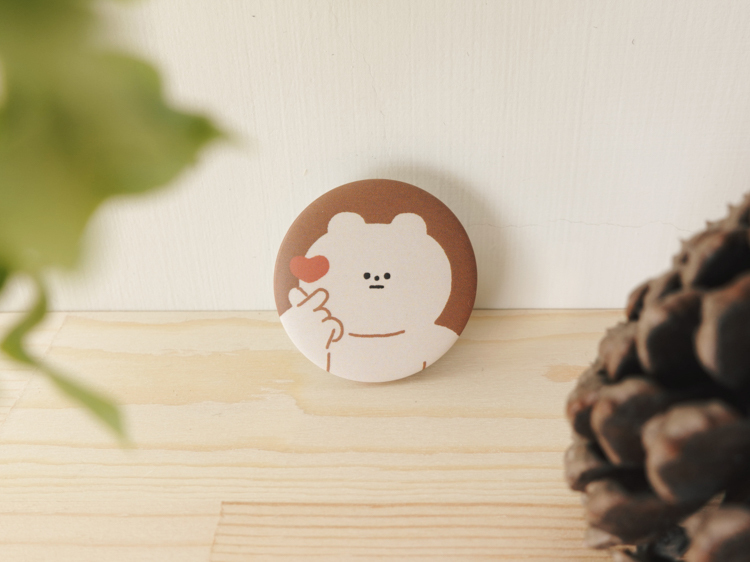 小黃間｜絕版｜Furry Zoo 胸章｜北極熊