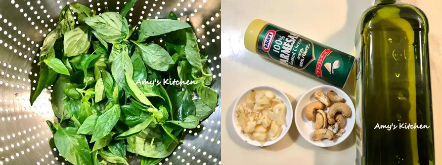 1.九層塔摘掉粗梗洗淨鋪平瀝乾。