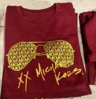 [S] MICHAEL KORS LOGO SUNGLASSES T-SHIRT,DARK BRANDY, JF250F197J-DARK BRANDY (SMK157)