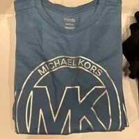 [S] MICHAEL KORS OUT LET BIG LOGO T-SHIRT,STEEL BLUE, JU150B497J-STEEL BLUE (SMK158)